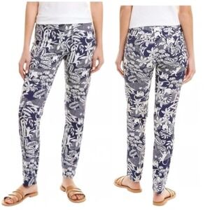 J.McLaughlin Maisie Pull On Tapered Pant Monkey Print Amelia Cloth Size 14